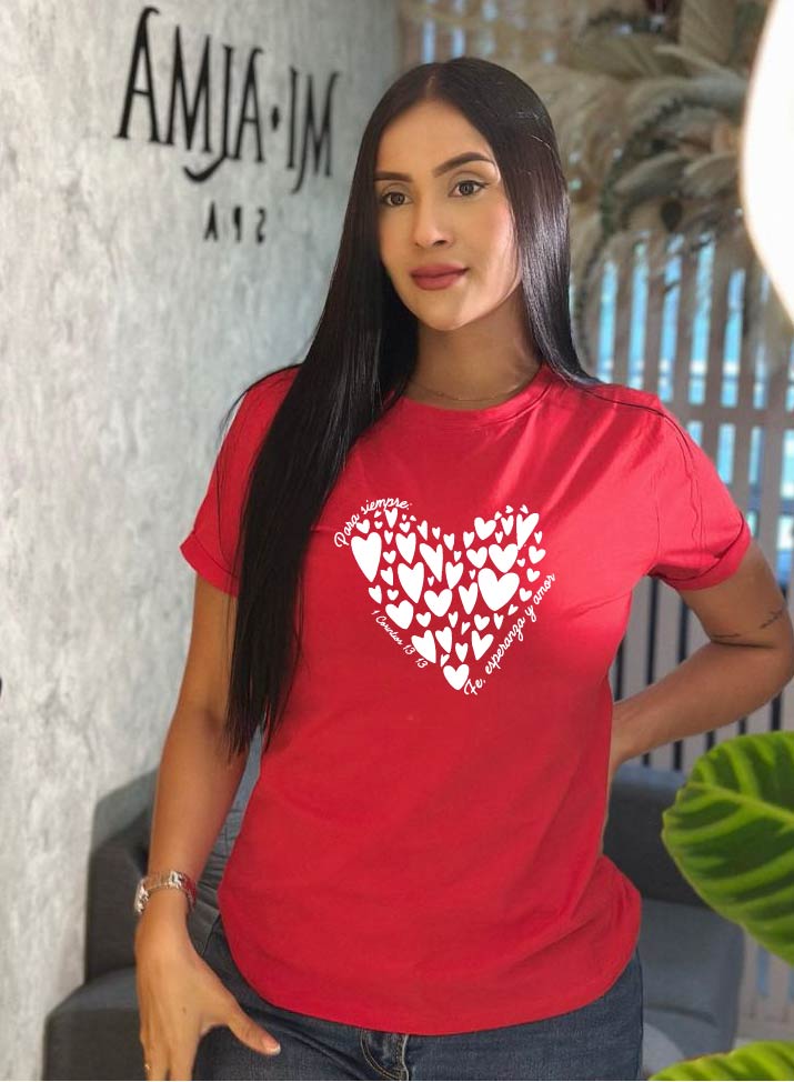 Camiseta "Fe esperanza y amor"